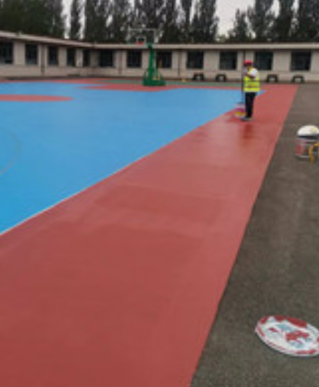 乌拉特后旧篮球场地面改造翻新整改   
